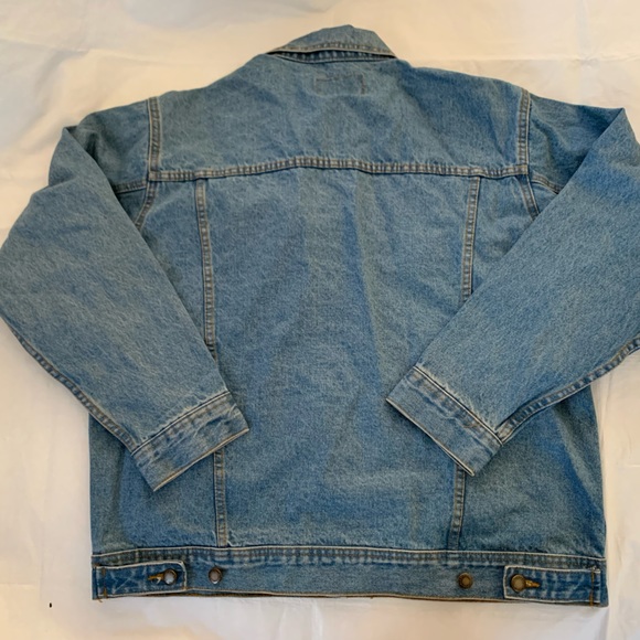 Vintage Wrangler Rugged Wear Denim Trucker Jean Jacket Mens Large 70's. - Picture 8 of 12